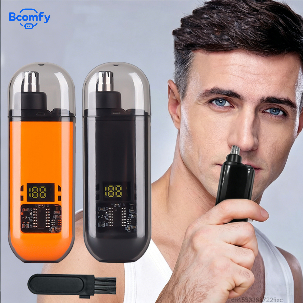 Men'S Grooming Scissors - Nose Hair Trimmer USB Rechargeable Nose