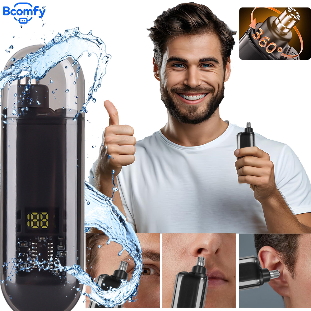 Men'S Grooming Scissors - Electric Nose Hair Clipper for Men