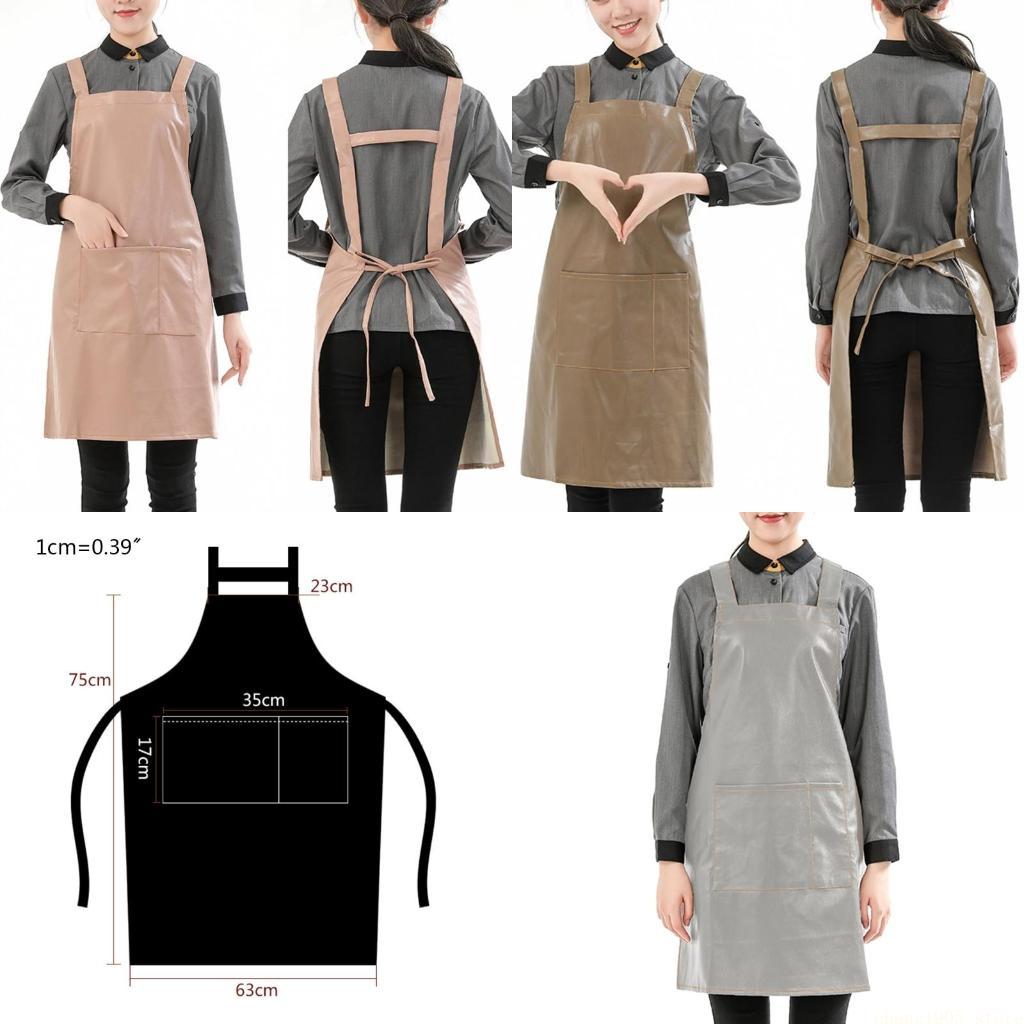 Men'S Grooming Oil - QX2E Artificial Leather Waterproof Work Apron