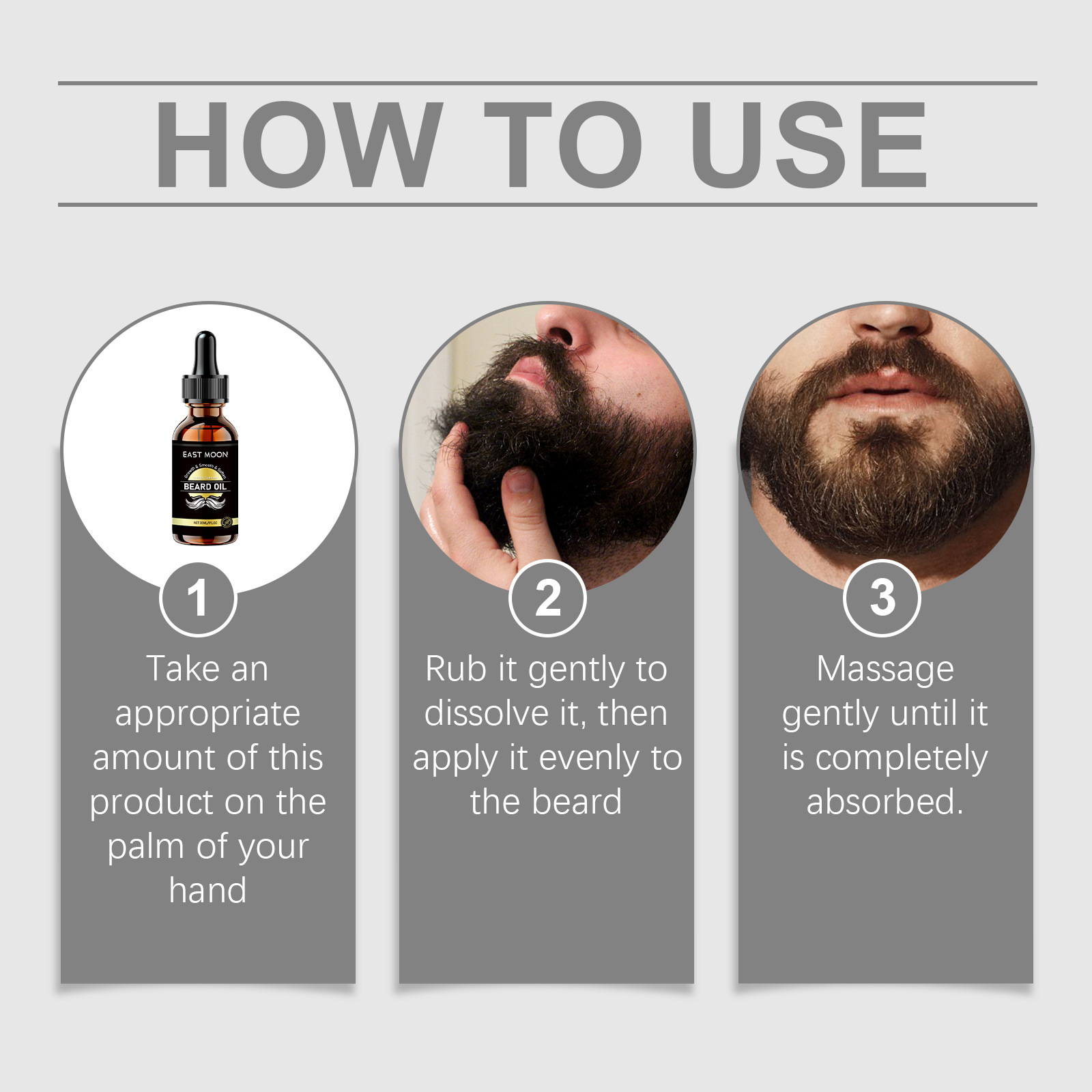 Men'S Grooming Oil - East Moon Argan Oil Men Beard