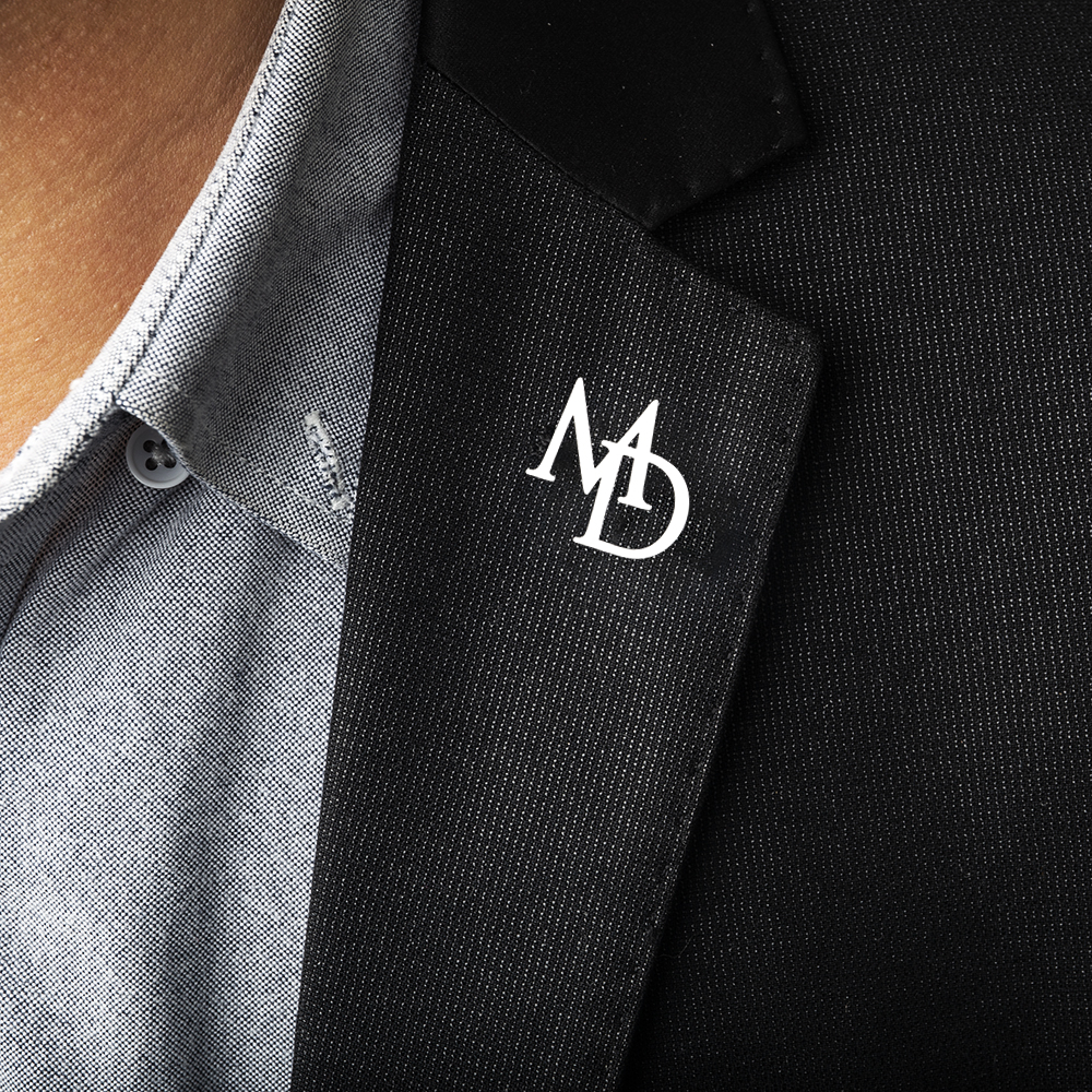 Men'S Grooming For Wedding - Tangula Custom Initials Brooch For Groom