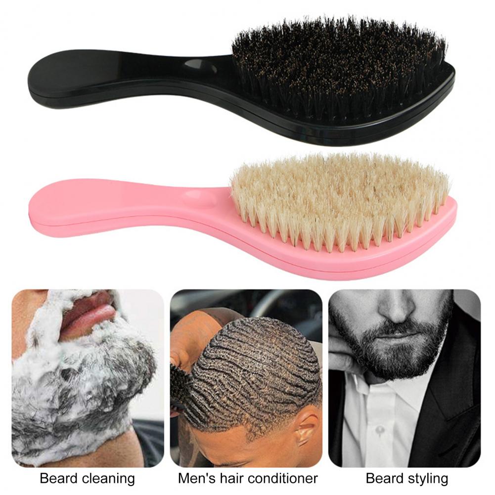 Men'S Grooming Brush - Men Beard Brush Ergonomic Handle Nylon