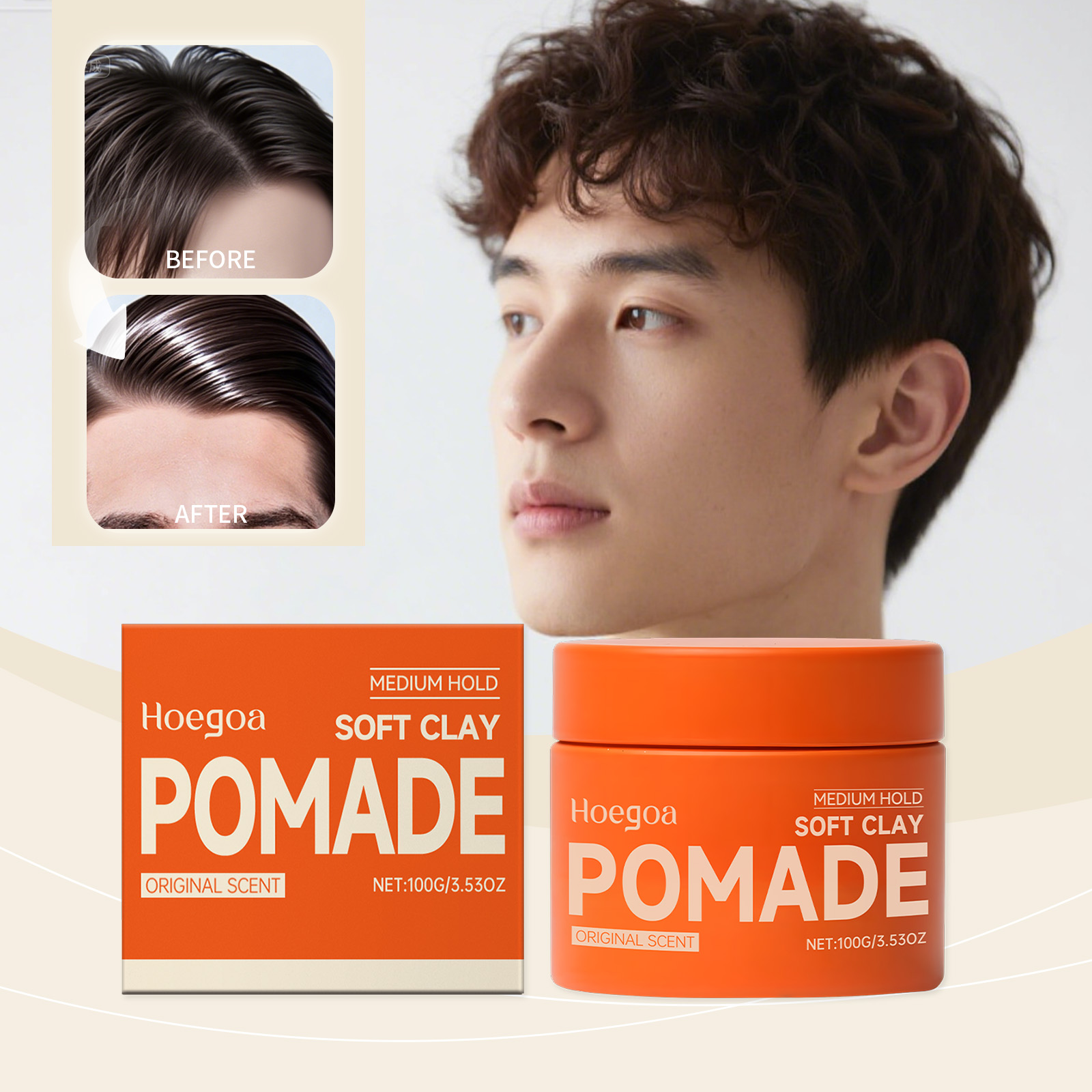 Men'S Grooming Gel - Original Hair Wax Long-Lasting Hair Gel