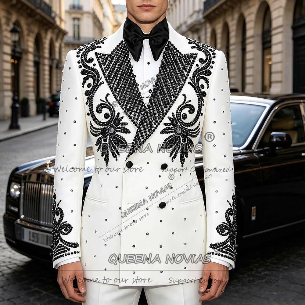 Men Grooming Outfit - Exclusive Wedding Suit For Man Black