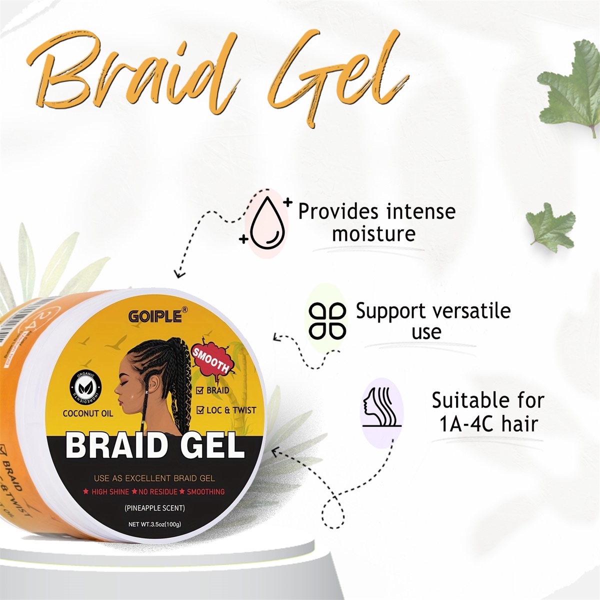 Braiding Gel High-Shine Clean  - огляд і ціна Men'S Grooming Gel