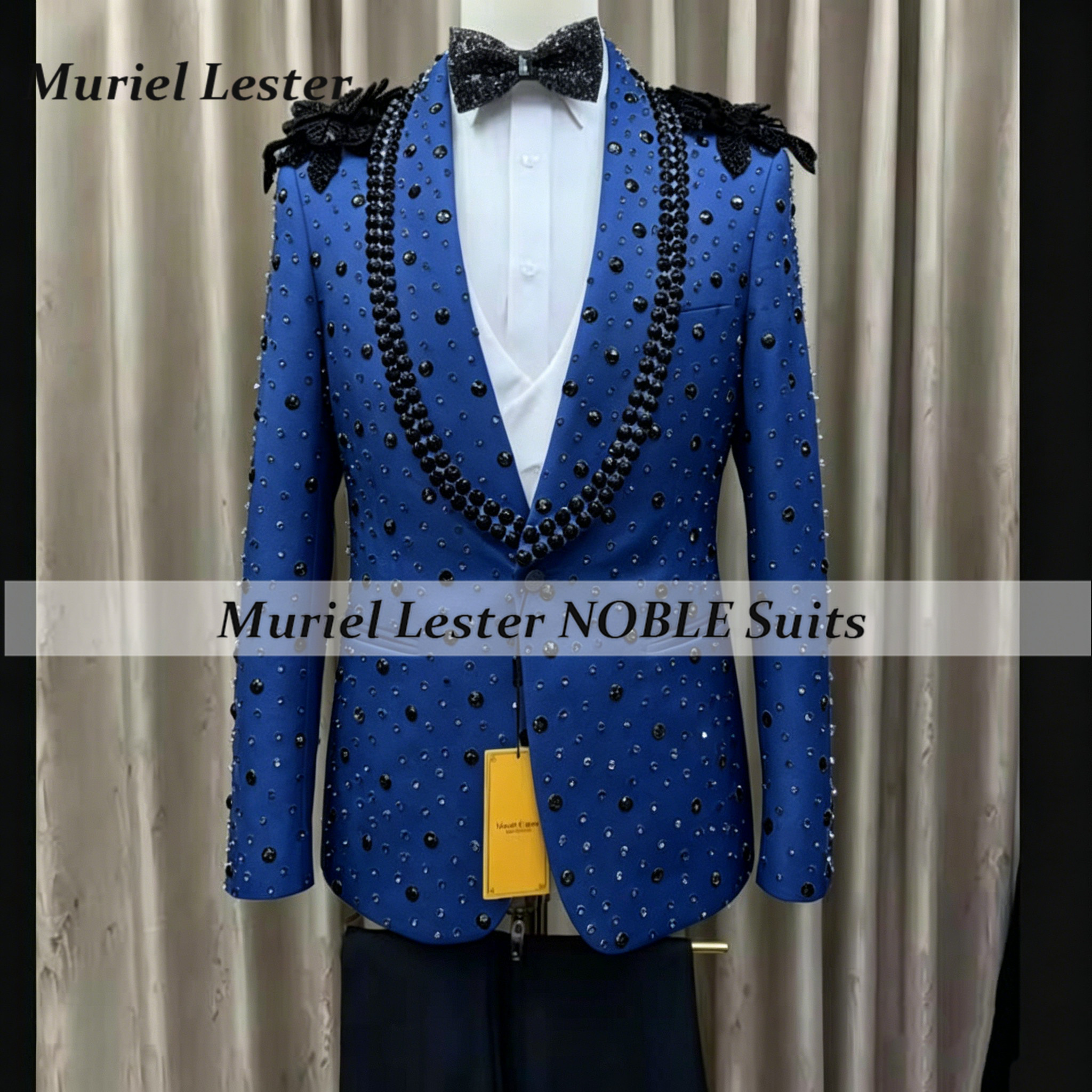 Luxury Rhinestone Beaded Suits - огляд і ціна Men Grooming Outfit
