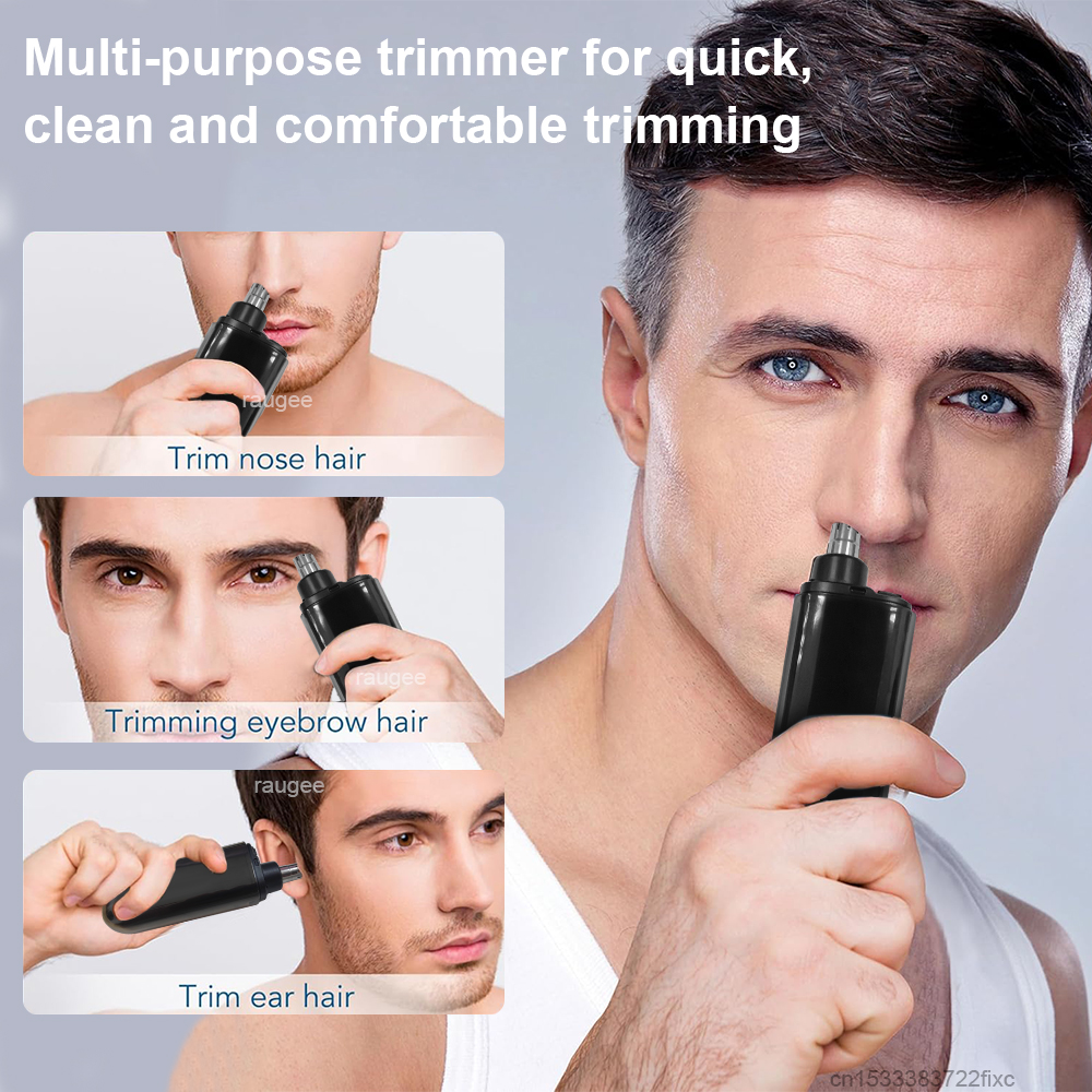 Nose and Ear Hair Trimmer USB  - огляд і ціна Men'S Grooming Scissors