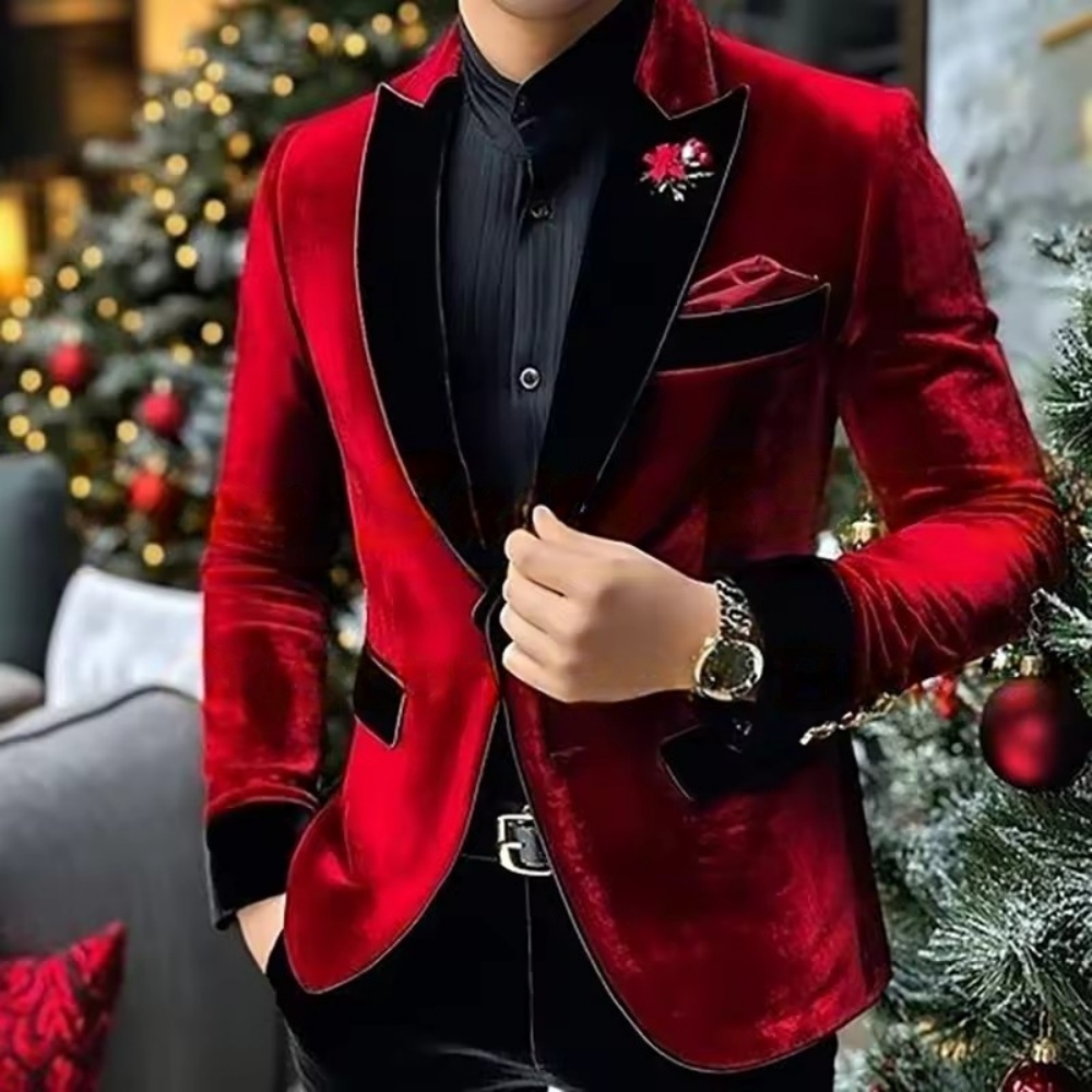 Formal Velvet Men Suits Fashio - огляд і ціна Men Grooming Outfit
