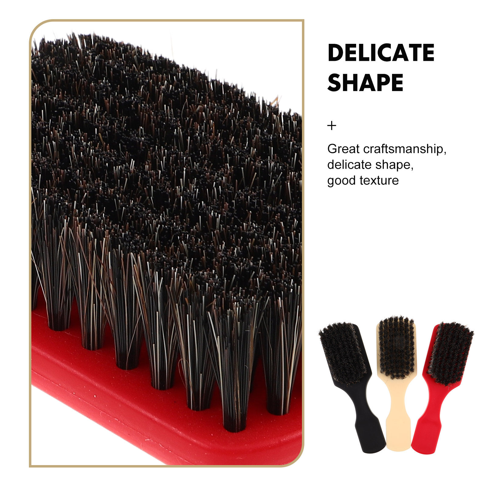 3Pcs Horse Hair Beard Brush Se - огляд і ціна Men'S Grooming Brush