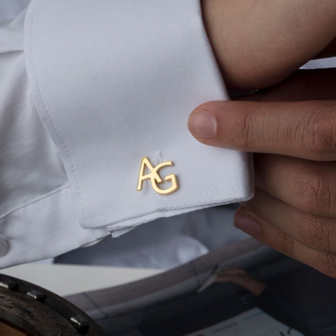 Custom Name Cufflinks for Men  - огляд і ціна Men'S Grooming For Wedding