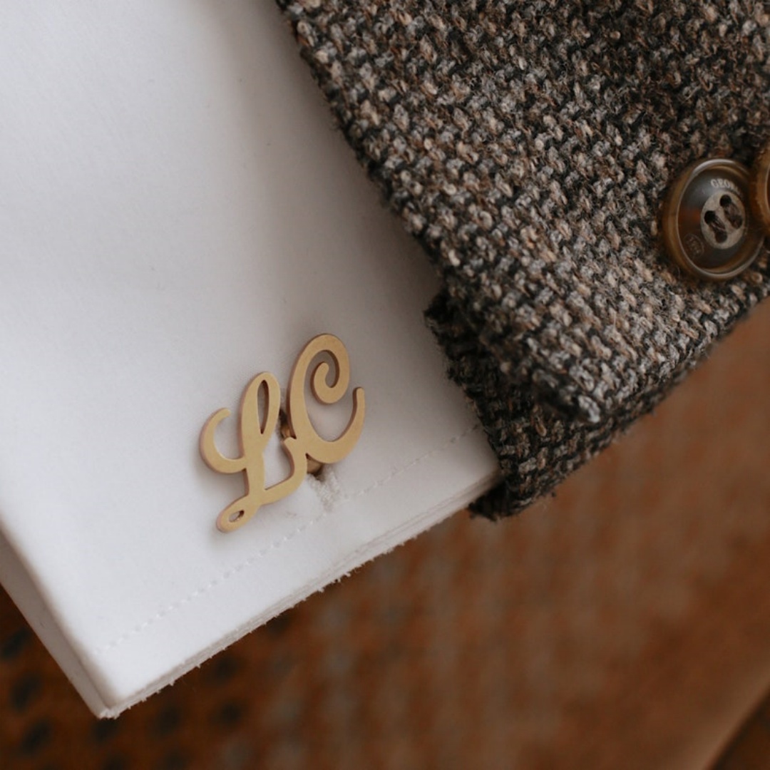 Custom Name Cufflinks for Men  - огляд і ціна Men'S Grooming For Wedding