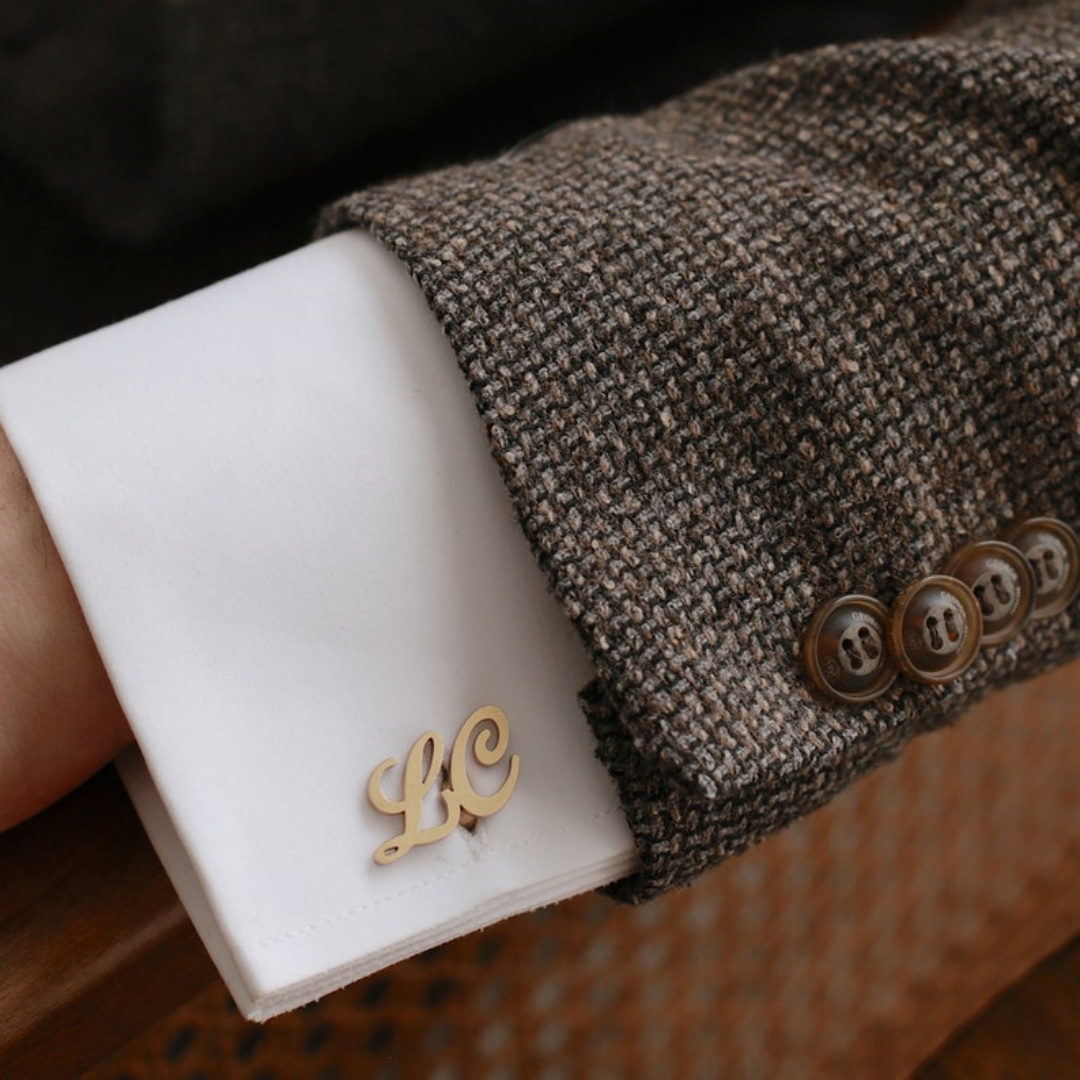 Custom Name Cufflinks for Men  - огляд і ціна Men'S Grooming For Wedding