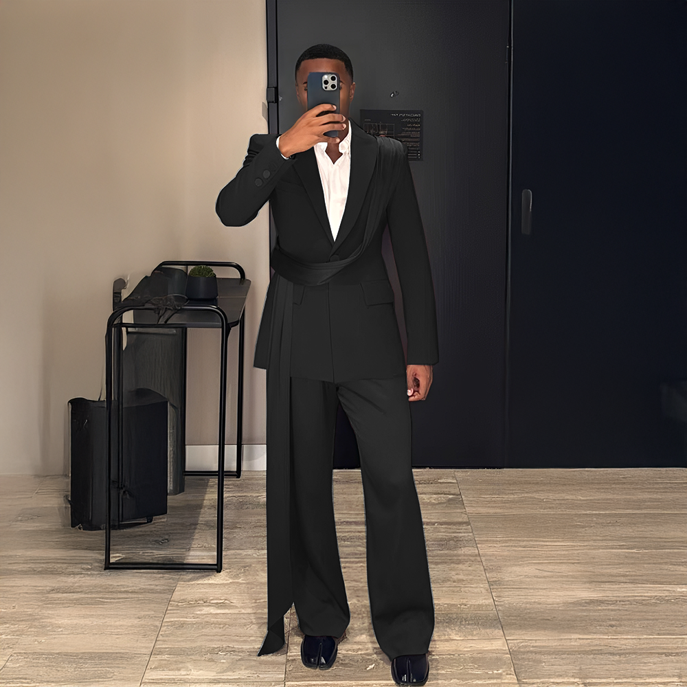 Burgundy New Men's Suit 2-piec - огляд і ціна Men Grooming Outfit