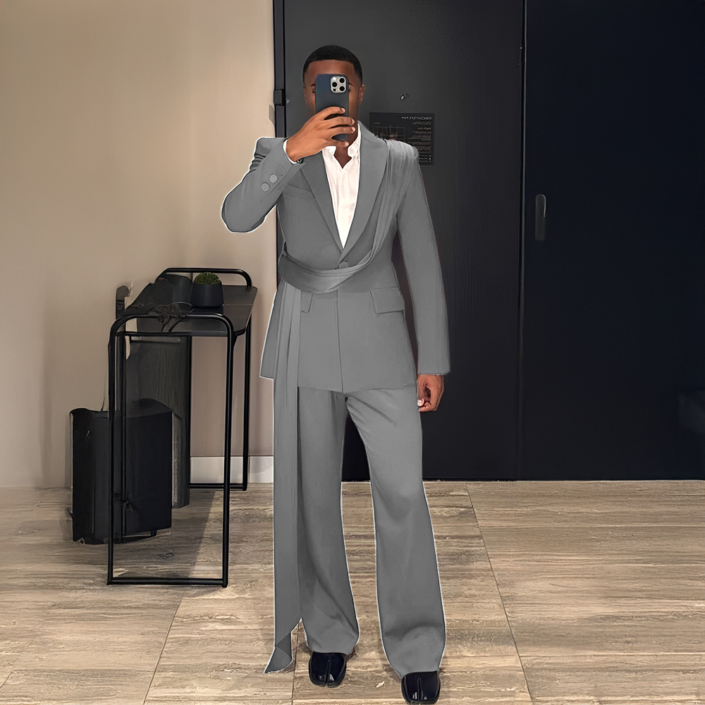 Burgundy New Men's Suit 2-piec - огляд і ціна Men Grooming Outfit