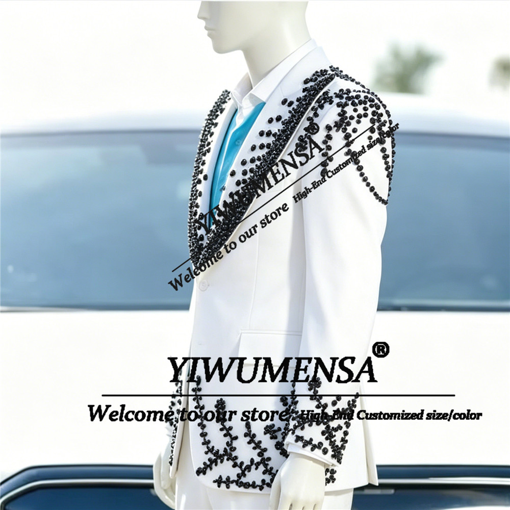 Male Fashion Pearls Suits Men  - огляд і ціна Men Grooming Outfit
