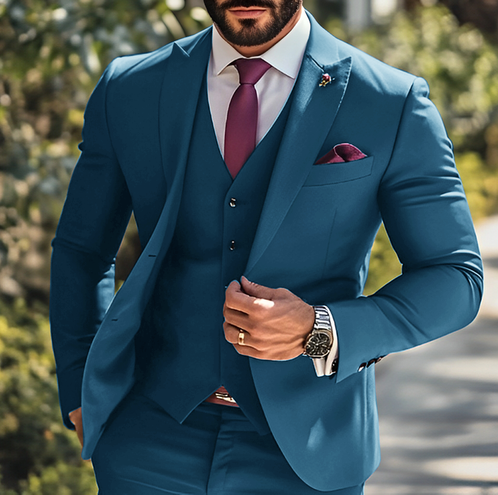 Burgundy Formal Boys Suit 3 Pi - огляд і ціна Men Grooming Outfit