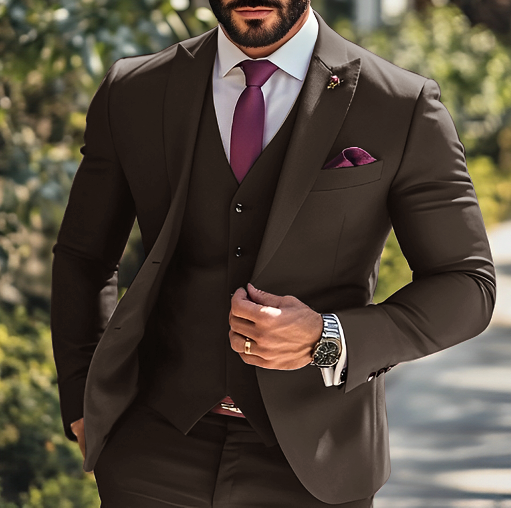 Burgundy Formal Boys Suit 3 Pi - огляд і ціна Men Grooming Outfit