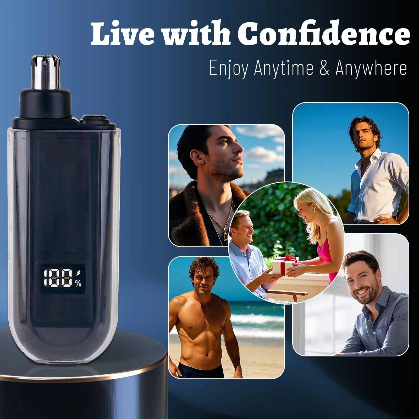 Suitable for men, USB charging - огляд і ціна Men'S Grooming Scissors