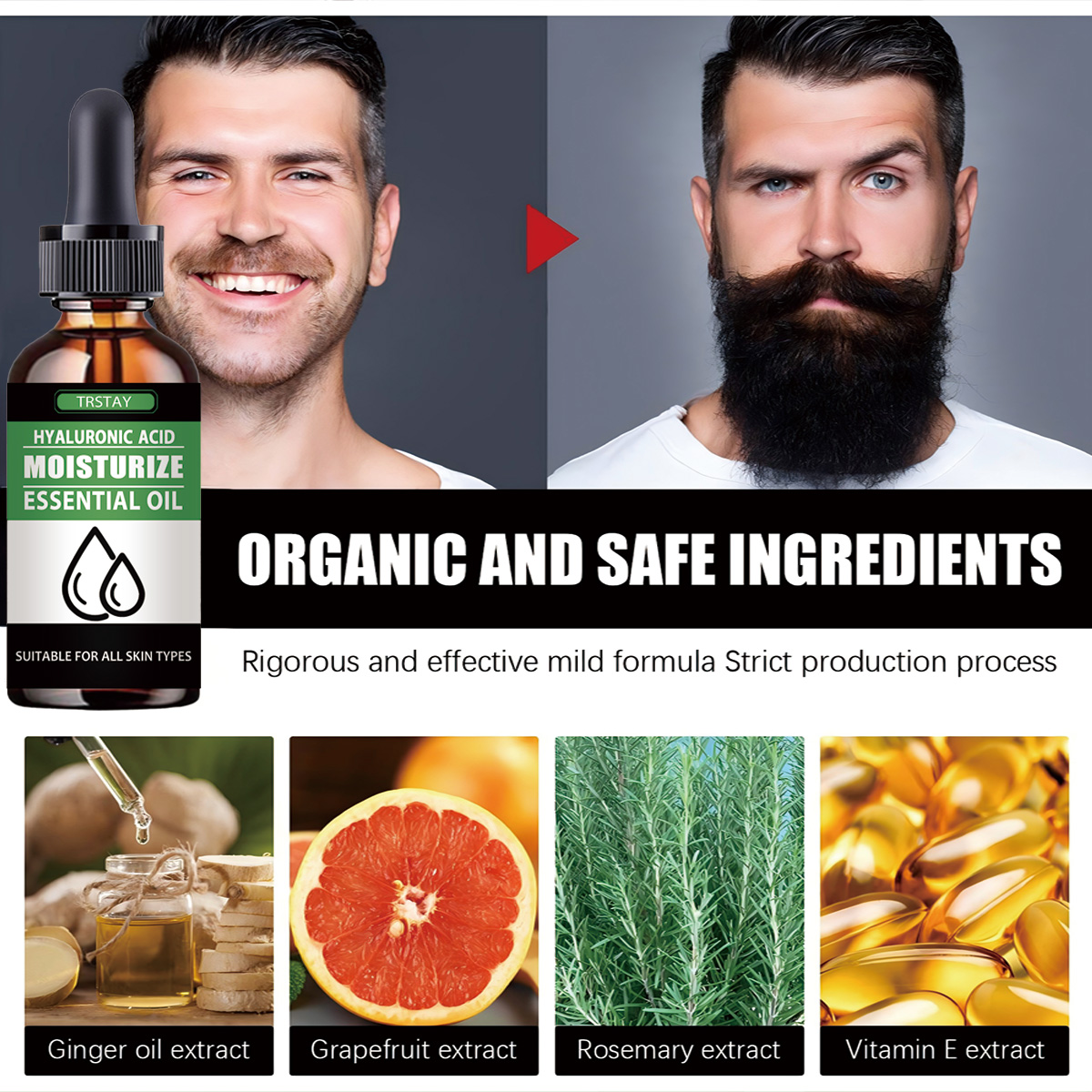 100%Natural Accelerate Facial  - огляд і ціна Men'S Grooming Oil