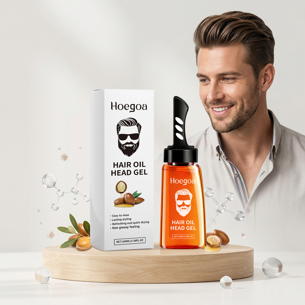Hoegoa Hair Oil Head Gel for M - огляд і ціна Men'S Grooming Gel