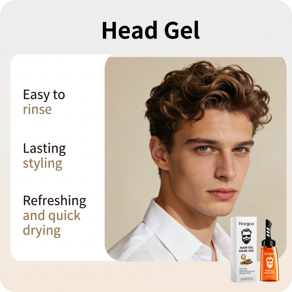 Hoegoa Hair Oil Head Gel for M - огляд і ціна Men'S Grooming Gel