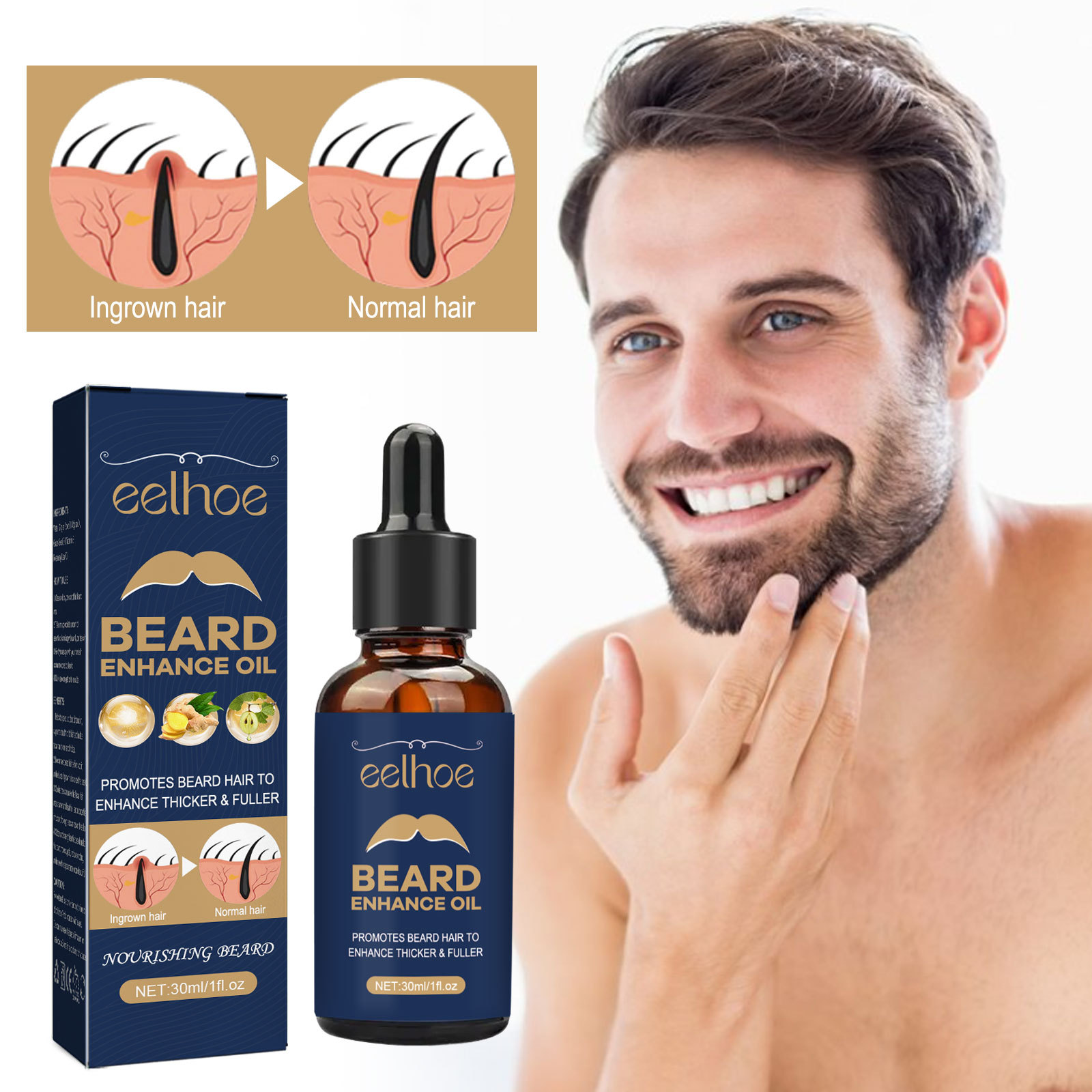 Beard Growth Oil for Men Hair  - огляд і ціна Men'S Grooming Oil