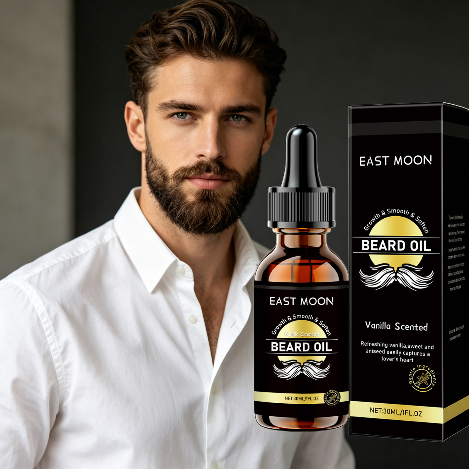 East Moon Argan Oil Men Beard  - огляд і ціна Men'S Grooming Oil