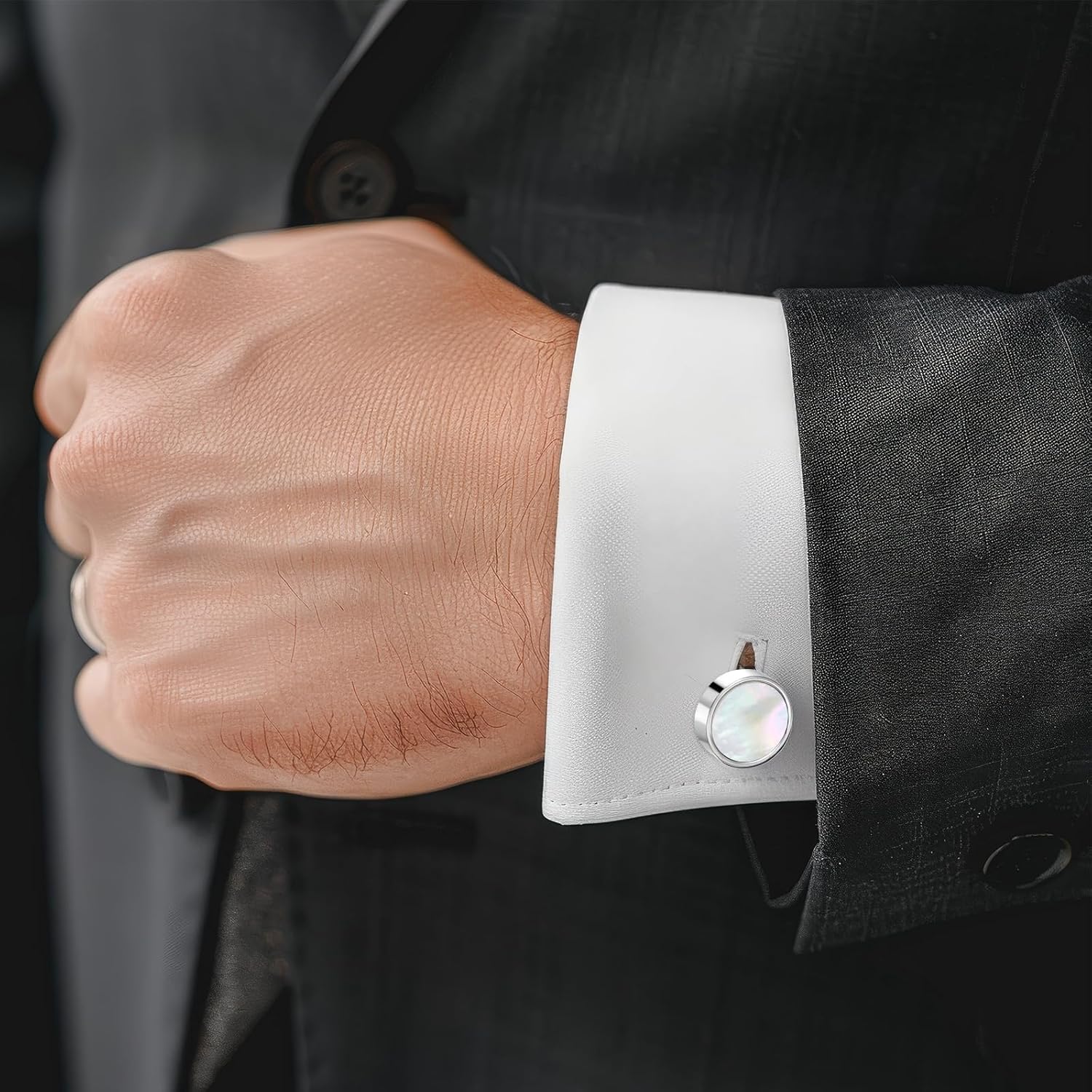 Classic Black Cufflinks for Me - огляд і ціна Men'S Grooming For Wedding