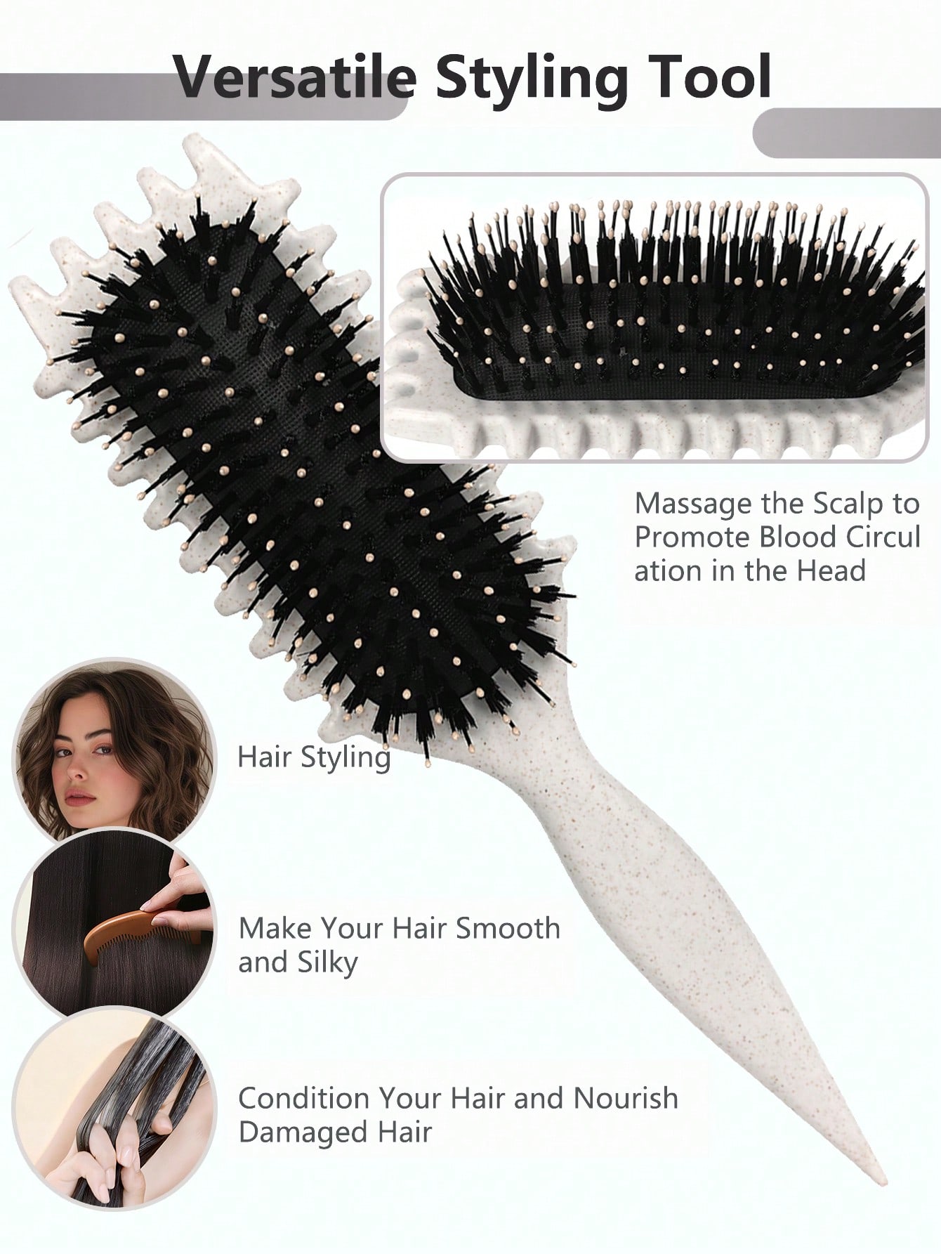 2035hairbrushes Curling Hair B - огляд і ціна Men'S Grooming Brush