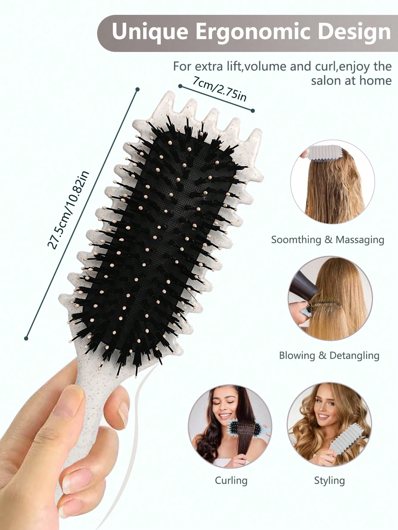 2035hairbrushes Curling Hair B - огляд і ціна Men'S Grooming Brush