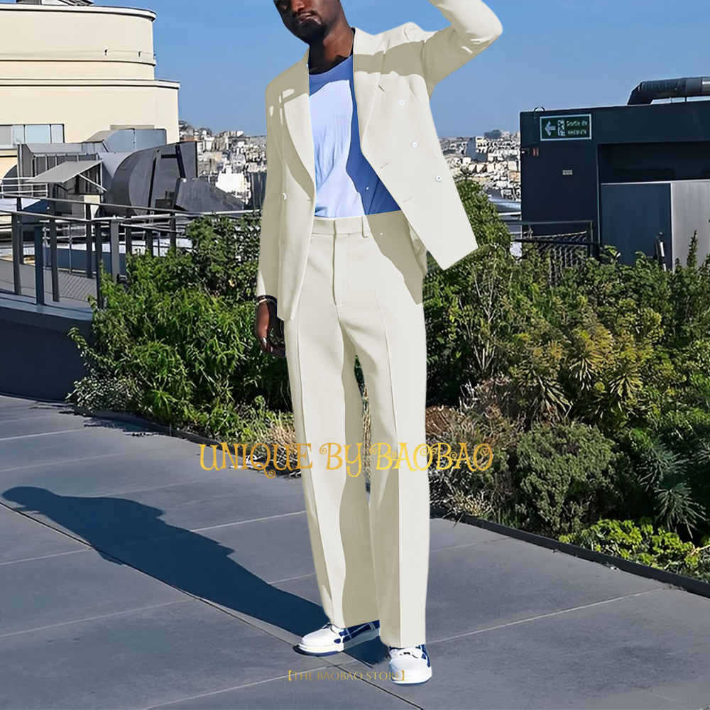 Lake Blue Men 2-piece Suit Dou - огляд і ціна Men Grooming Outfit