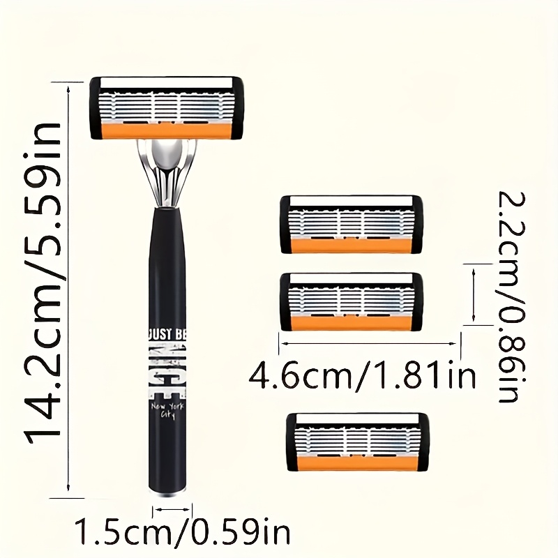 Men Stainless Steel Razor Shar - огляд і ціна Men'S Grooming Blade