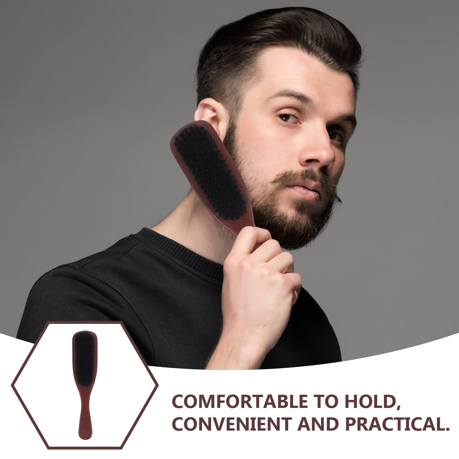 Mens Hair Brush Detangling Bea - огляд і ціна Men'S Grooming Brush