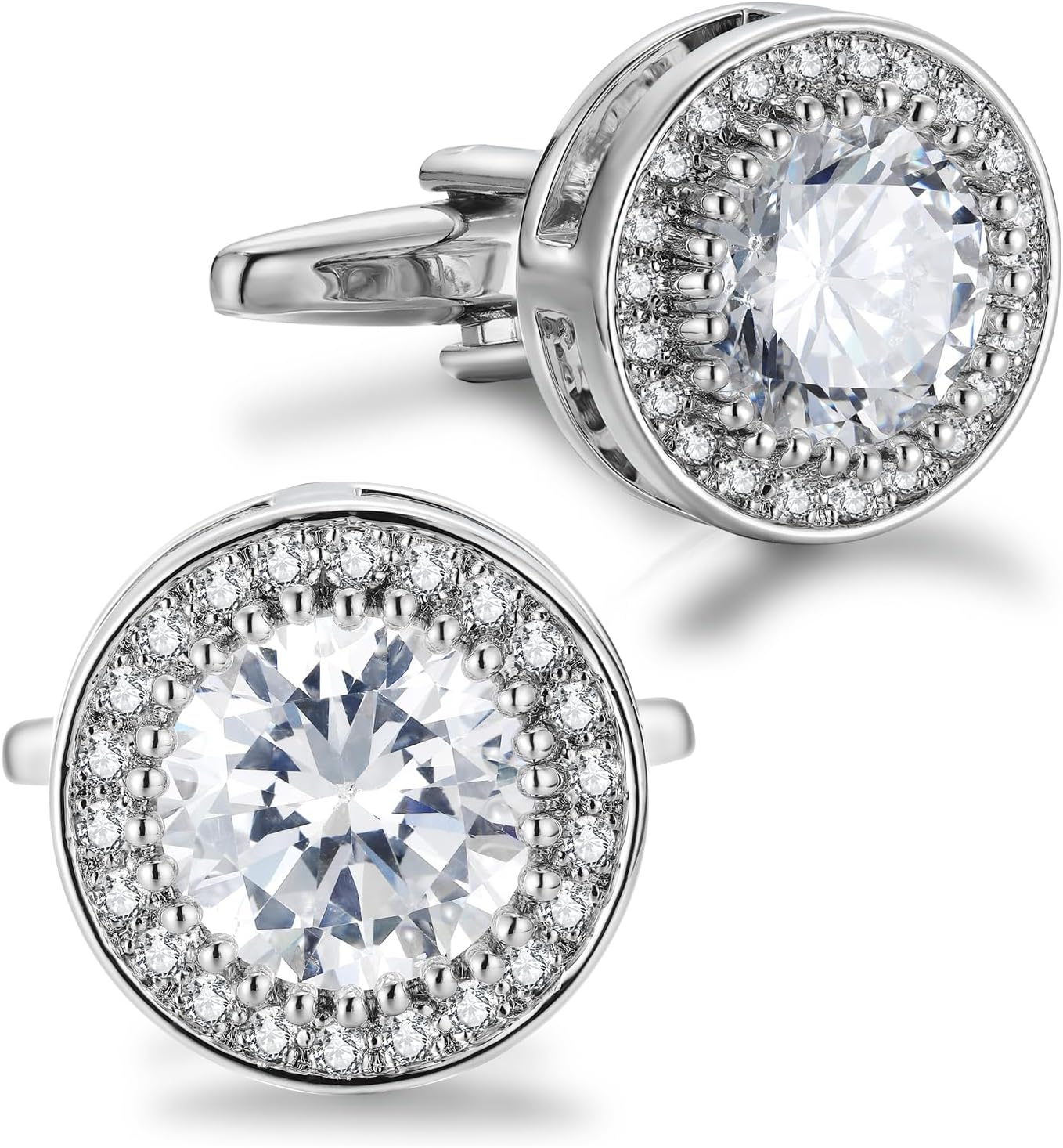 Sparkling CZ Cufflinks for Men - огляд і ціна Men'S Grooming For Wedding