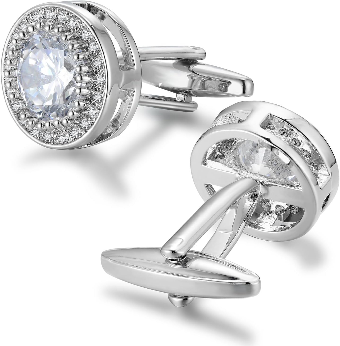 Sparkling CZ Cufflinks for Men - огляд і ціна Men'S Grooming For Wedding