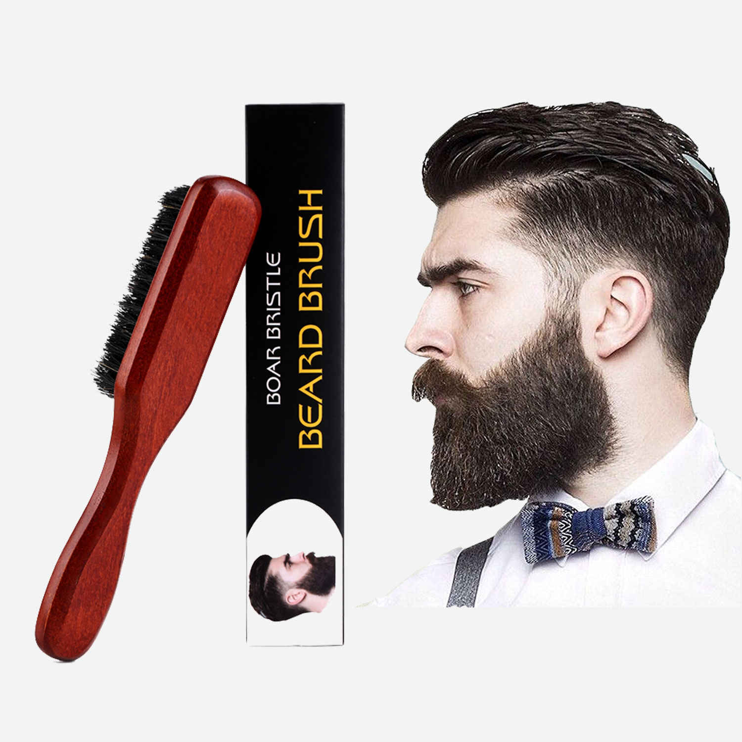 Natural Boar Bristle Beard Bru - огляд і ціна Men'S Grooming Barbershop