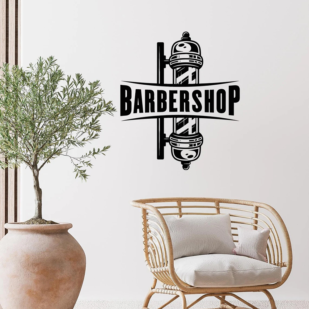 Barbershop Sign Vinyl Wall Dec - огляд і ціна Men'S Grooming Barbershop