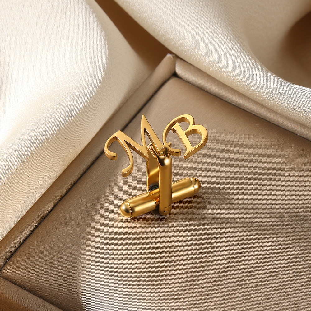 Customized Initial Letter Cuff - огляд і ціна Men'S Grooming For Wedding