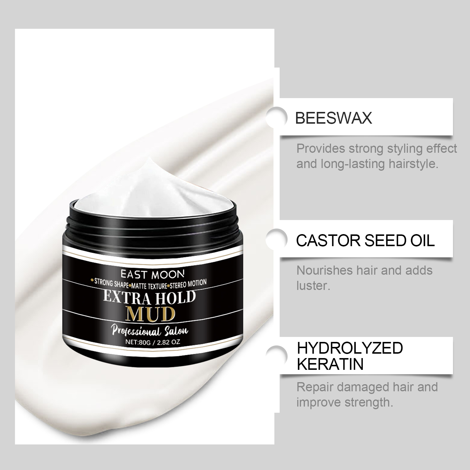 Keratin Hair Styling Cream Str - огляд і ціна Men'S Grooming Gel