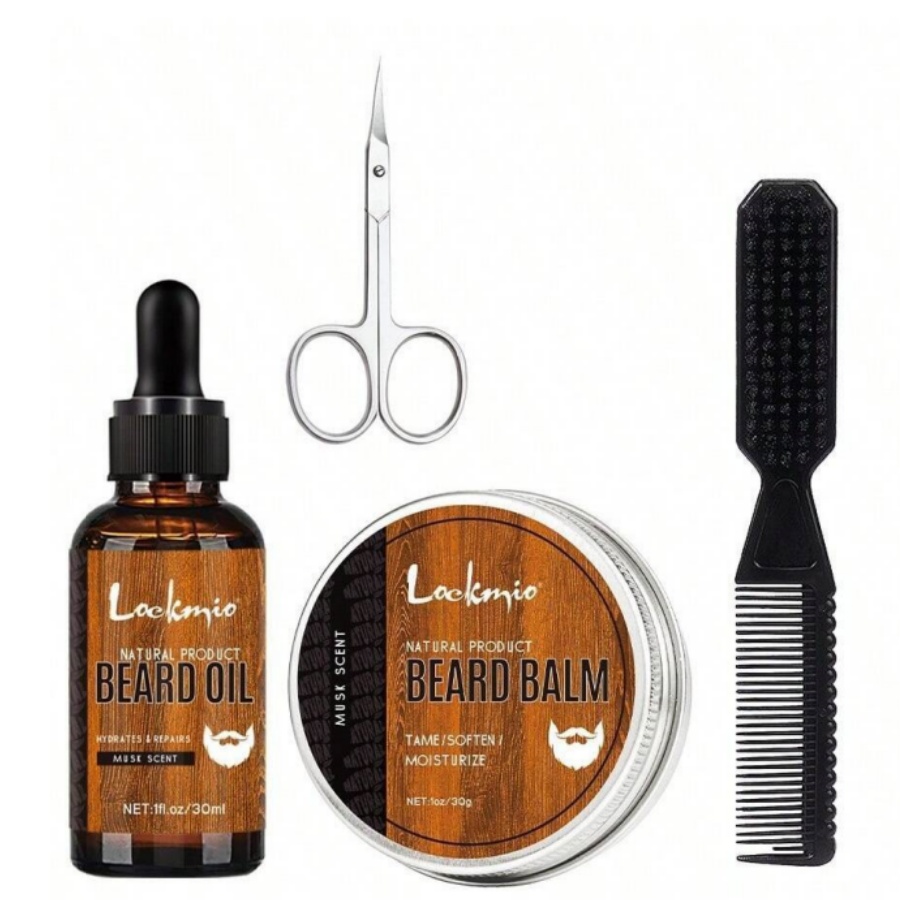 Men Beard Balm Kit Whisker Moi - огляд і ціна Men'S Grooming Oil