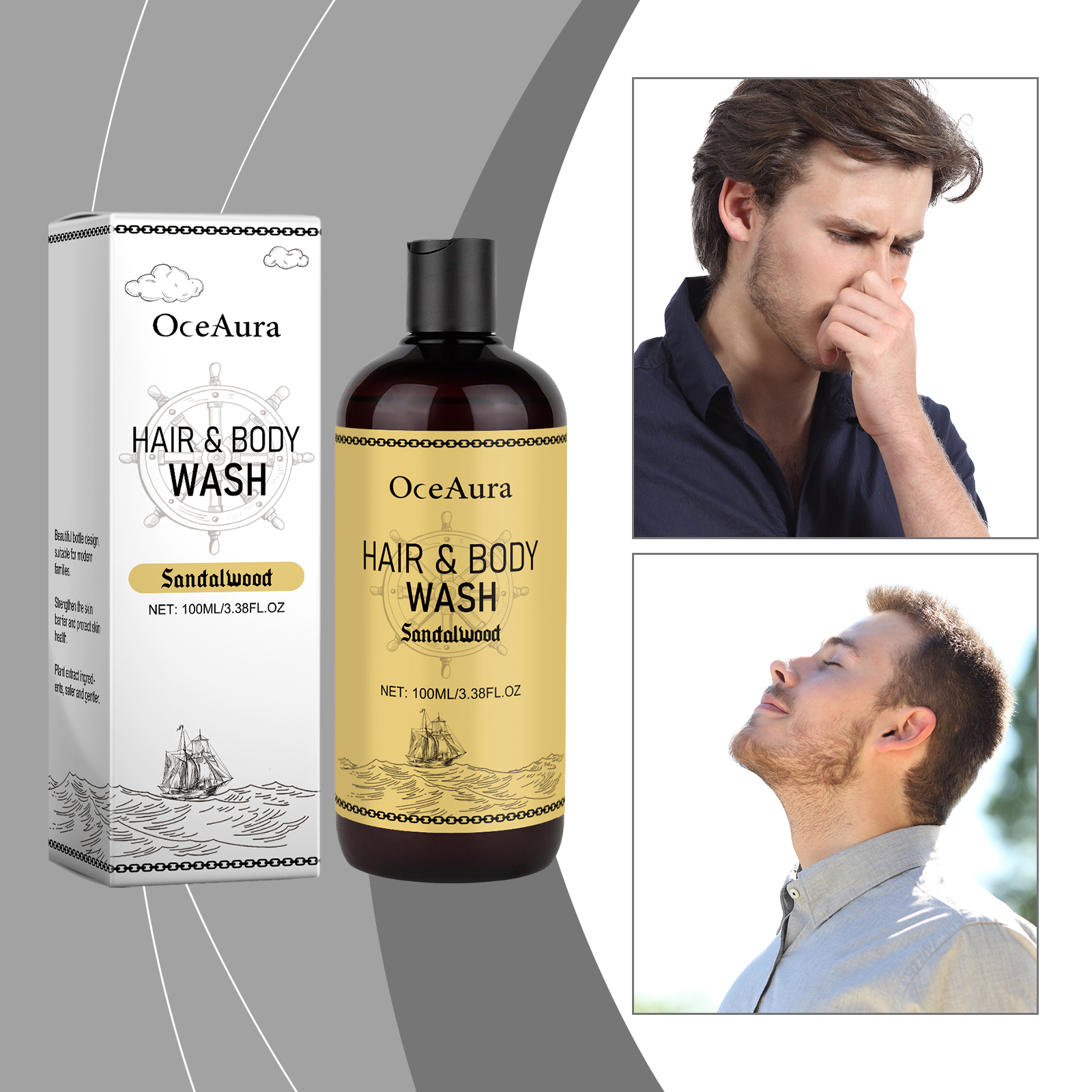 OceAura 2-in-1 Shampoo & Body  - огляд і ціна Men'S Grooming Gel