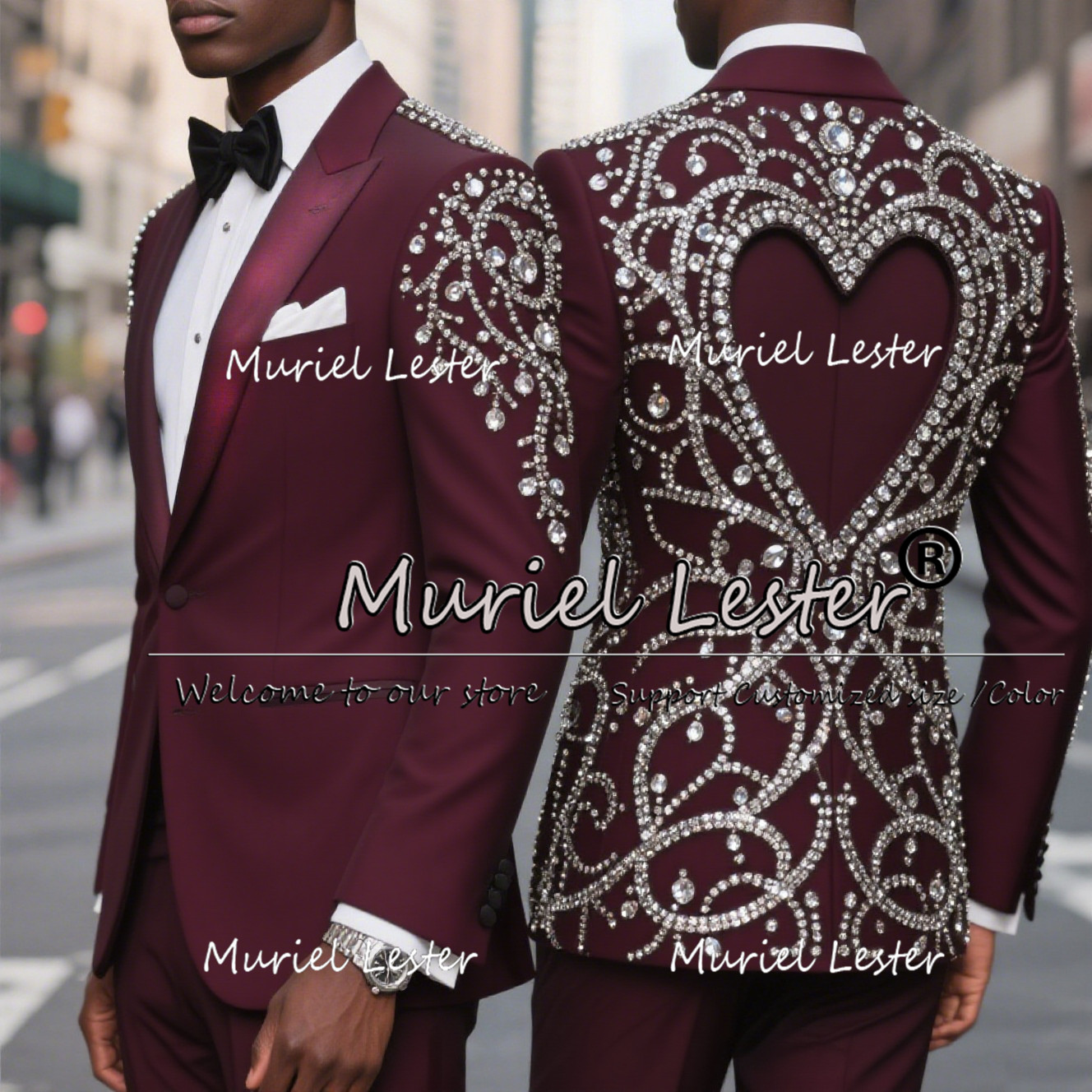 Luxury Beaded Stones Tuxedos S - огляд і ціна Mens Grooming Kit Luxury