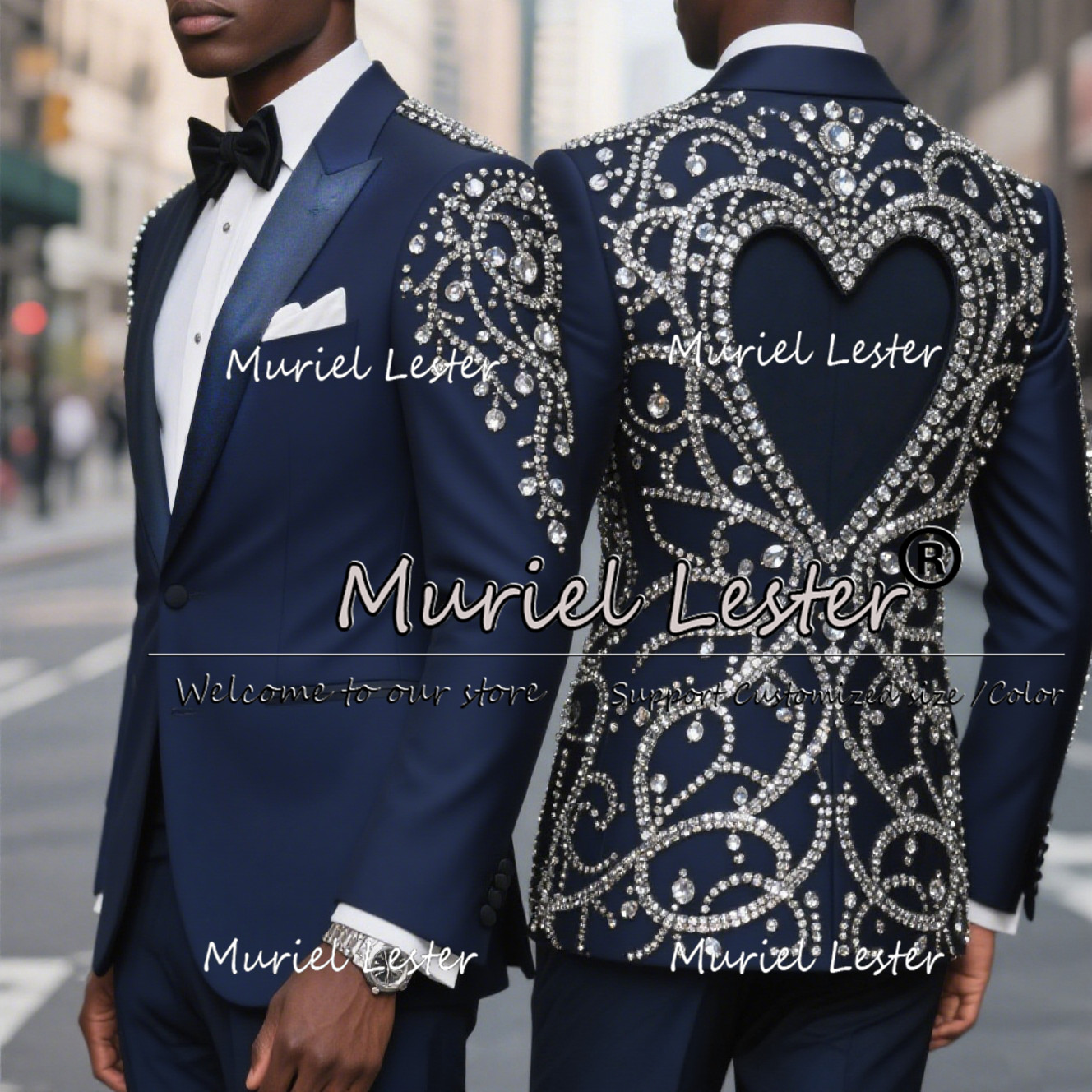 Luxury Beaded Stones Tuxedos S - огляд і ціна Mens Grooming Kit Luxury