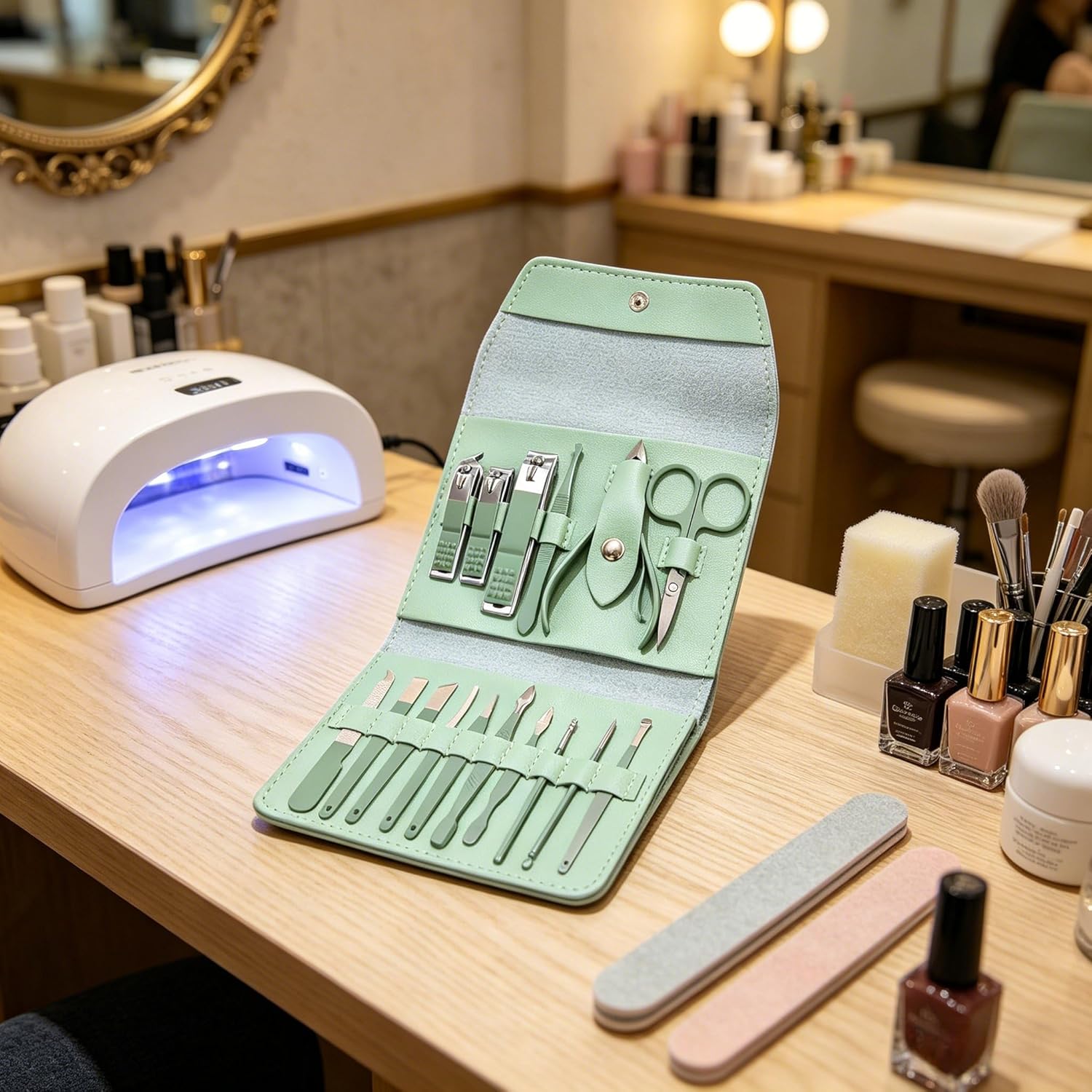 Manicure Set Nail Clippers set - огляд і ціна Mens Grooming Kit Luxury