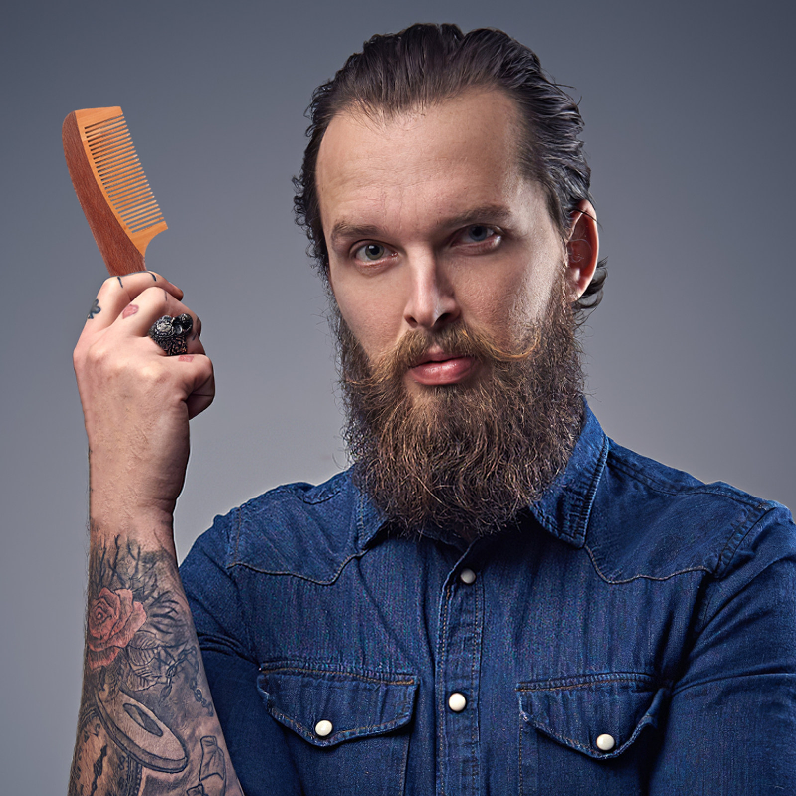 Portable Beard Comb for Men Na - огляд і ціна Men'S Grooming Brush