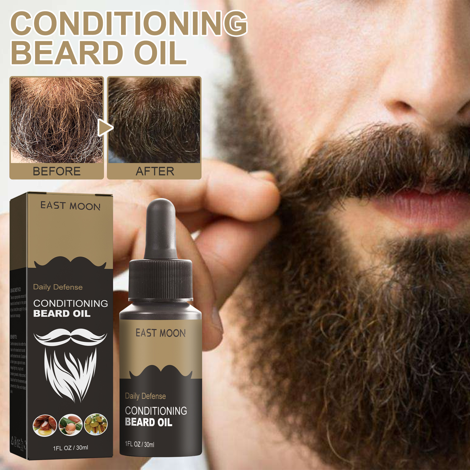 30ml Facial Hair Beard Growth  - огляд і ціна Men'S Grooming Oil