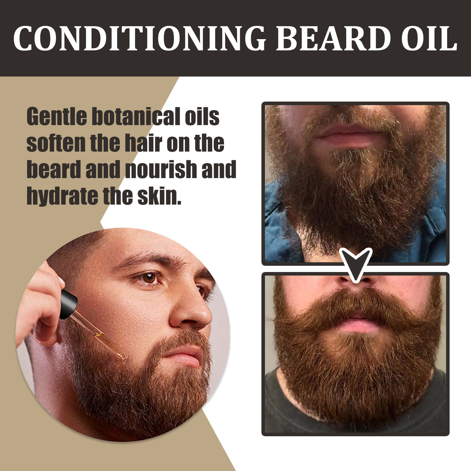 30ml Facial Hair Beard Growth  - огляд і ціна Men'S Grooming Oil