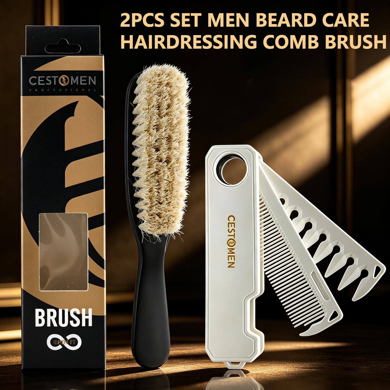 2Pcs Men Grooming Set 2in1 Fol - огляд і ціна Men'S Grooming Oil