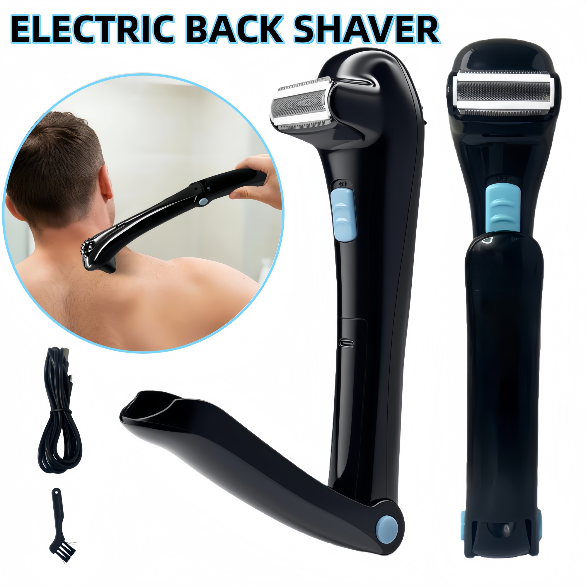 Rechargeable Electric Back Sha - огляд і ціна Men'S Grooming Blade