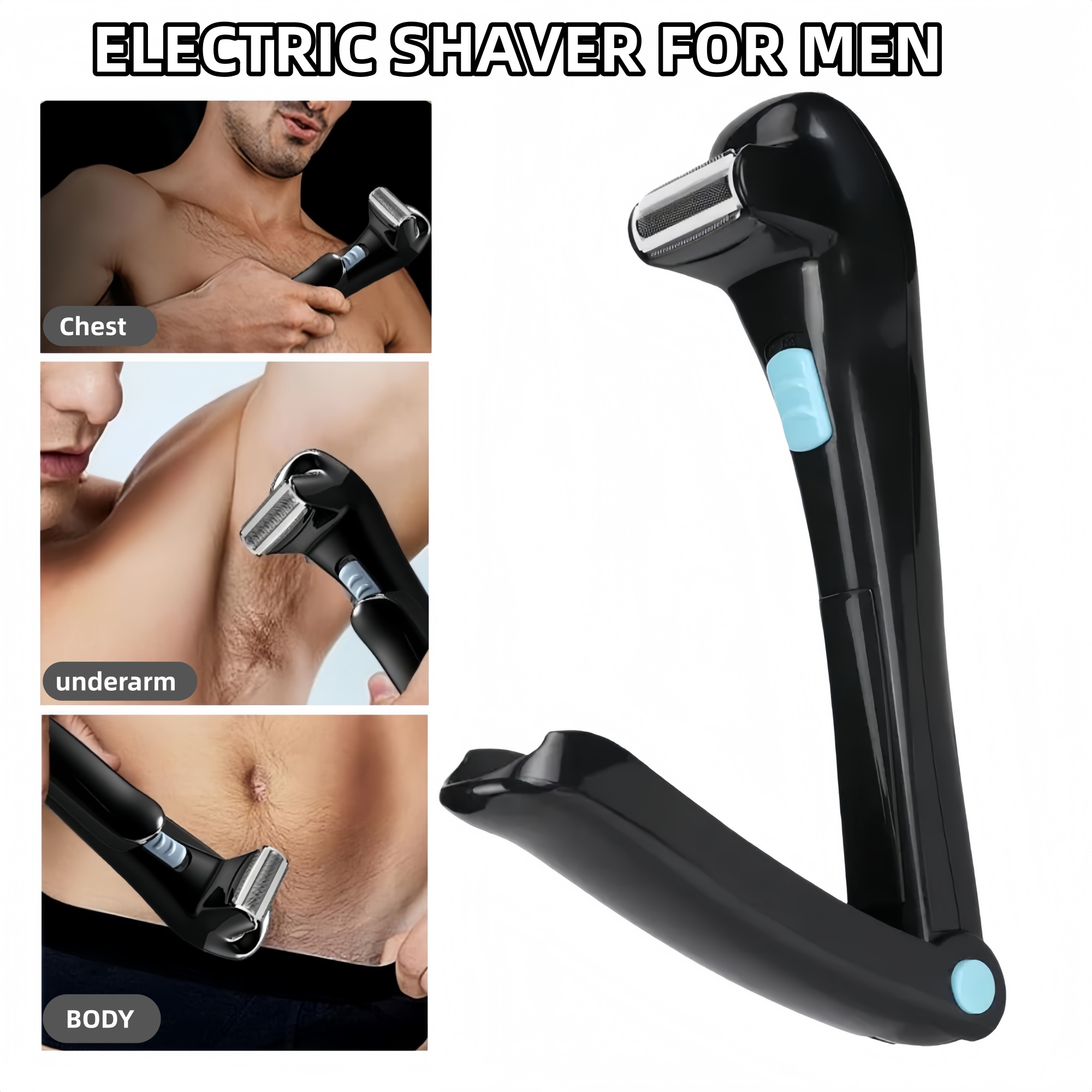 Rechargeable Electric Back Sha - огляд і ціна Men'S Grooming Blade